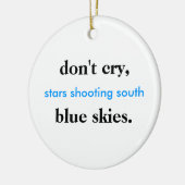 prettige feestdagen keramisch ornament (Links)