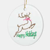 prettige feestdagen keramisch ornament (Links)