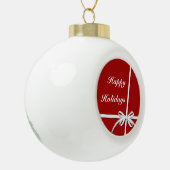 prettige feestdagen keramische bal ornament (Links)