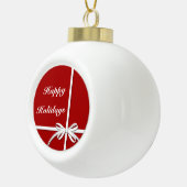 prettige feestdagen keramische bal ornament (Rechts)