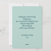 Prettige feestdagen kerst feestdagenkaart (Achterkant)