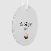 Prettige feestdagen Kerst Gnomes Ornament (voorkant)