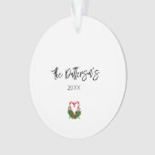 Prettige feestdagen Kerst Gnomes Ornament (voorkant)
