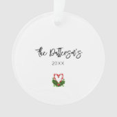 Prettige feestdagen Kerst Gnomes Ornament (voorkant)