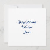 Prettige feestdagen Kerst Huis gepersonaliseerd (Achterkant)