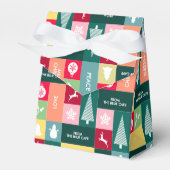 Prettige feestdagen Kerst > Moderne bedrijfsnaam Bedankdoosjes (Voorkant Zijde)