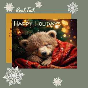 Prettige feestdagen Kerst Slumbering Beer Briefkaa