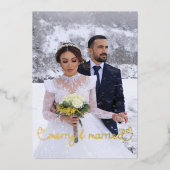 Prettige feestdagen Kerst vrolijk en getrouwd Foto (Voorkant)