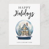 Prettige feestdagen Kerst Wereldbol Huis Realty (Voorkant)