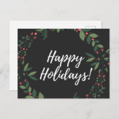 prettige feestdagen kerst Wreath (Voorkant / Achterkant)