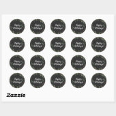 prettige feestdagen kerst Wreath Ronde Sticker (Vel)