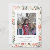 Prettige feestdagen Kerstbloem Feestdagenkaart (Voorkant)