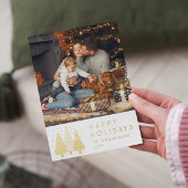 Prettige feestdagen Kerstbomen Eenvoudige foto