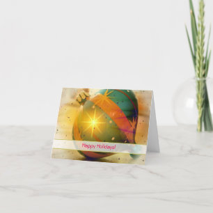 prettige feestdagen kerstdecoratie kaart