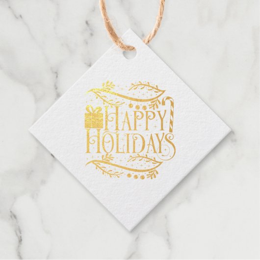 prettige feestdagen kerstDesign Bedankjes Labels (Voorkant)