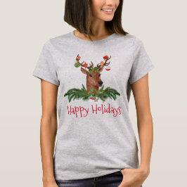Prettige feestdagen Kerstdiner T-shirt