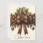 Prettige feestdagen Kerstdressuur Kaart (Voorkant)