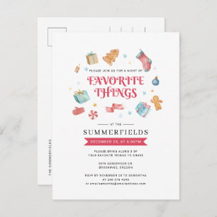 prettige feestdagen kerstfeest uitnodiging briefkaart