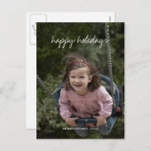 Prettige feestdagen Kerstfoto Vakantie Custom kind (Voorkant / Achterkant)