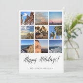 prettige feestdagen kerstkaart (Staand voorkant)