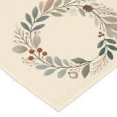 Prettige feestdagen Kerstkrans Tafelloper (Hoek)