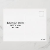 prettige feestdagen kerstlampjes en sneeuwvlokken (Achterkant)