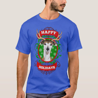prettige feestdagen Kerstman Hondenliefhebber Rein T-shirt
