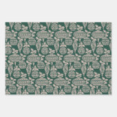 prettige feestdagen kerstman inpakpapier vel (Voorkant 2)