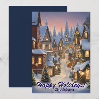 Prettige feestdagen Kerstmis 10 Dorp, Kaart