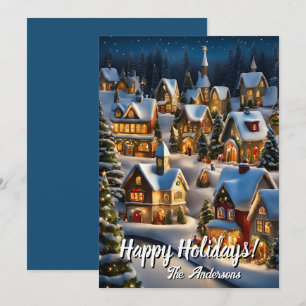 Prettige feestdagen Kerstmis 1 Dorp, Kaart