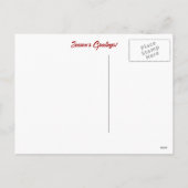 Prettige feestdagen Kerstmis Cabin in de Sneeuw El (Achterkant)