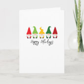 Prettige feestdagen Kerstmis Gnomes Kaart (Voorkant)