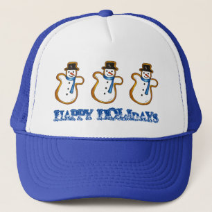 prettige feestdagen Kerstmis Hanukkah Snowman Wint Trucker Pet