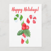 prettige feestdagen | Kerstmis op snoepsuikerriet  (Voorkant)