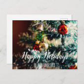 prettige feestdagen Kerstmis van familienaam (Voorkant / Achterkant)