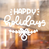 prettige feestdagen Kerstmis, Winter Window Cling Raamsticker (Vel 2)