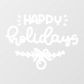 prettige feestdagen Kerstmis, Winter Window Cling Raamsticker (Vel)