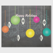 prettige feestdagen kerstpapier met kerstinslag cadeaupapier (Vlak)