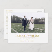 prettige feestdagen kerstPassen getrouwd Aangepast Briefkaart (Voorkant / Achterkant)