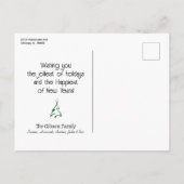 Prettige feestdagen Kerststal Moderne Krans \ (Achterkant)