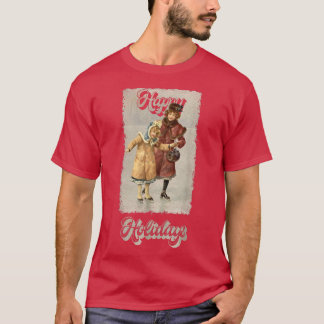 prettige feestdagen kerstvakantie Merry Xmas Nieuw T-shirt
