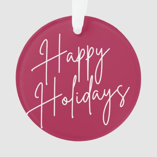 PRETTIGE FEESTDAGEN KERSTVERSIERING ORNAMENT (voorkant)