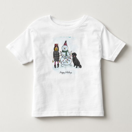 prettige feestdagen kinder shirts (Voorkant)