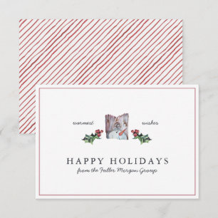 prettige feestdagen   Klassieke kerst met minimale Kaart