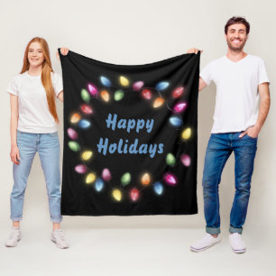 Prettige feestdagen Kleurrijke en feestelijke kers Fleece Deken