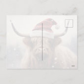 Prettige feestdagen Koe in een Santa Hat Budget (Achterkant)