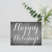 Prettige Feestdagen Krijt Typografie Aangepaste Ka (Staand voorkant)