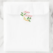 PRETTIGE FEESTDAGEN KRW RONDE STICKER (Tas)