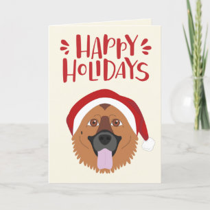 prettige feestdagen - Kute German Shepherd Kerstmi Kaart