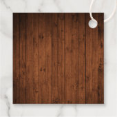 Prettige feestdagen Label Limoncello Wood Print (Achterkant)